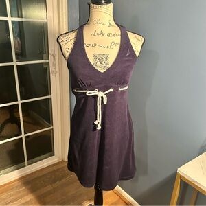Nautica terrycloth halter mini dress